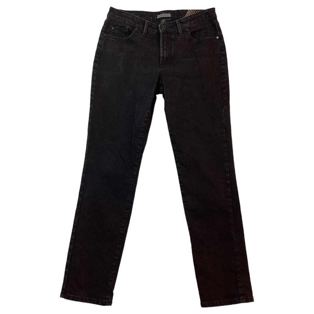 Nine West Tapered Leg Black Jeans Womens Size 6 Waist 27